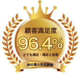 声の達人顧客満足度
